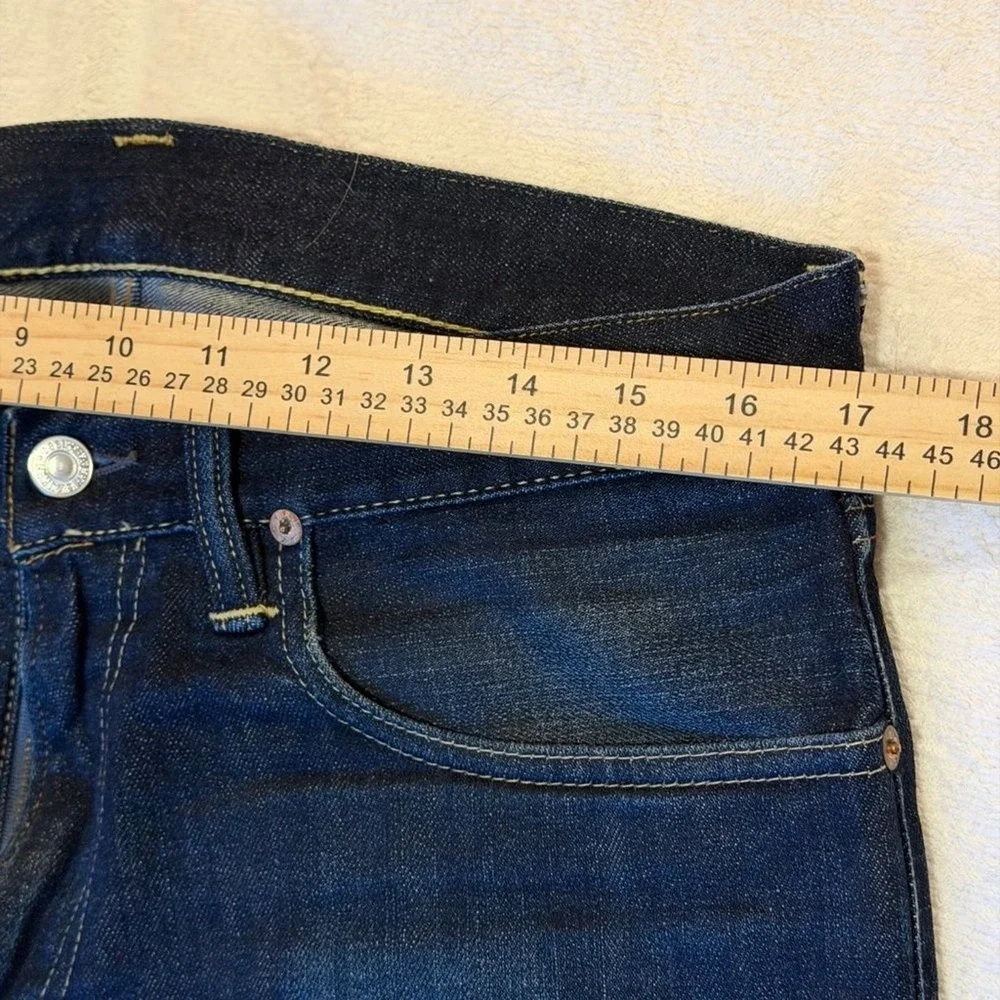 Polo Ralph Lauren Authentic Selvage Dungarees Straight Leg Mens 34x31 Dark Wash‎